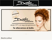 Tablet Screenshot of daniapeluquerias.com